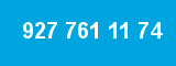 927 761 11 74 927 761 11 74